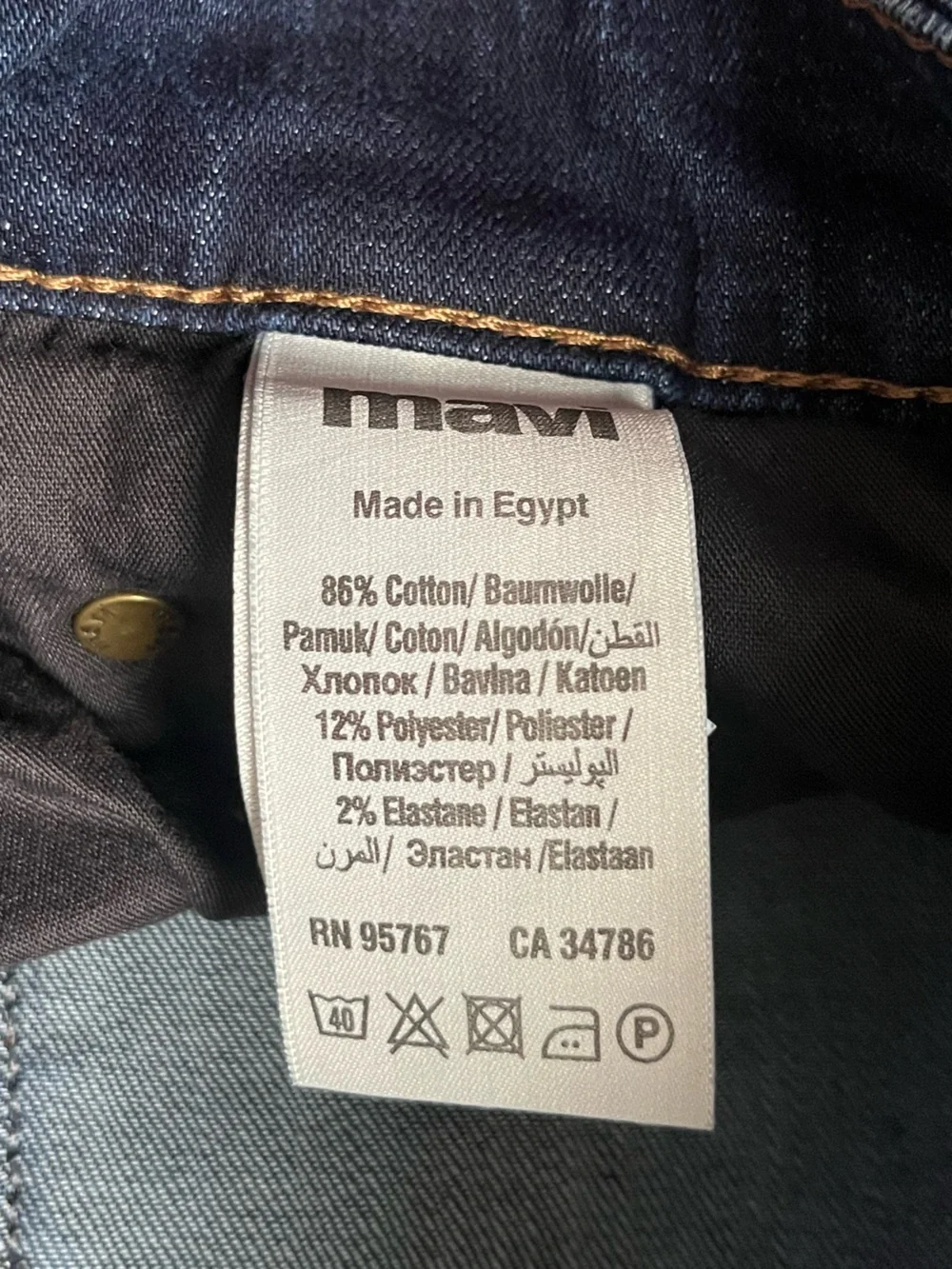 Mavi Men’s Zach Straight Leg Medium Wash Blue Denim Jeans Size 34” x 32” Classic